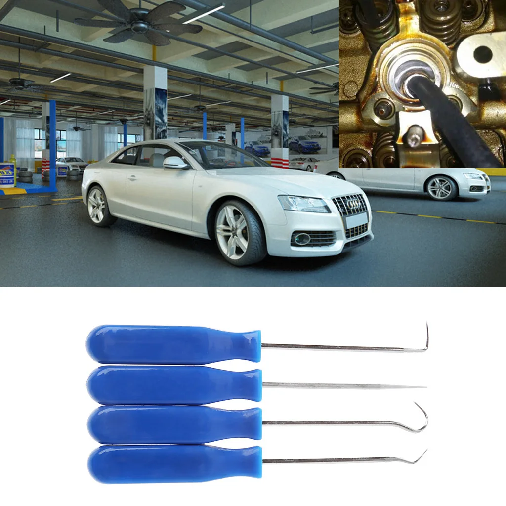 

4Pcs Car Pick and Hook Set O Ring Oil Seal Gasket Puller Remover Craft Hand Tool