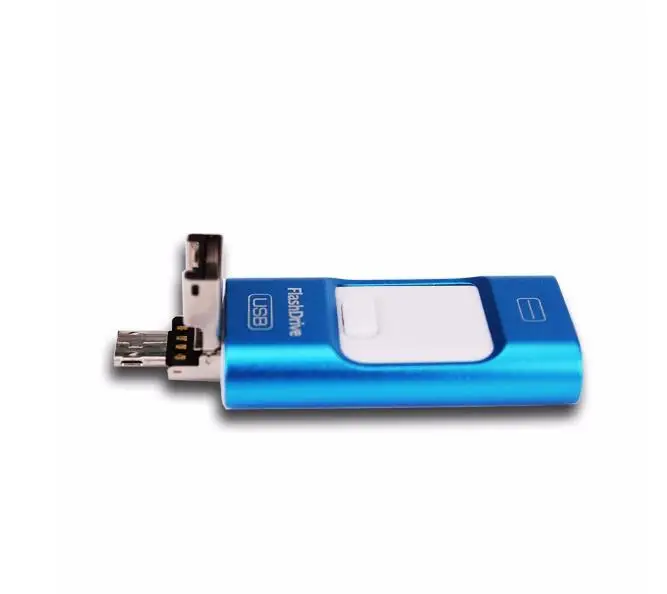 Usb флеш накопитель 3 в 1 металлический 8 ГБ 16 32 64 карта памяти OTG Micro 2 0 для iphone 7 7s 6s Plus