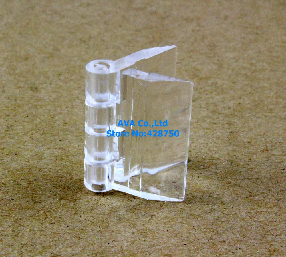 

10 Pieces Clear Acrylic Plastic Hinge Plexiglass Hinge / Size: 25x33mm