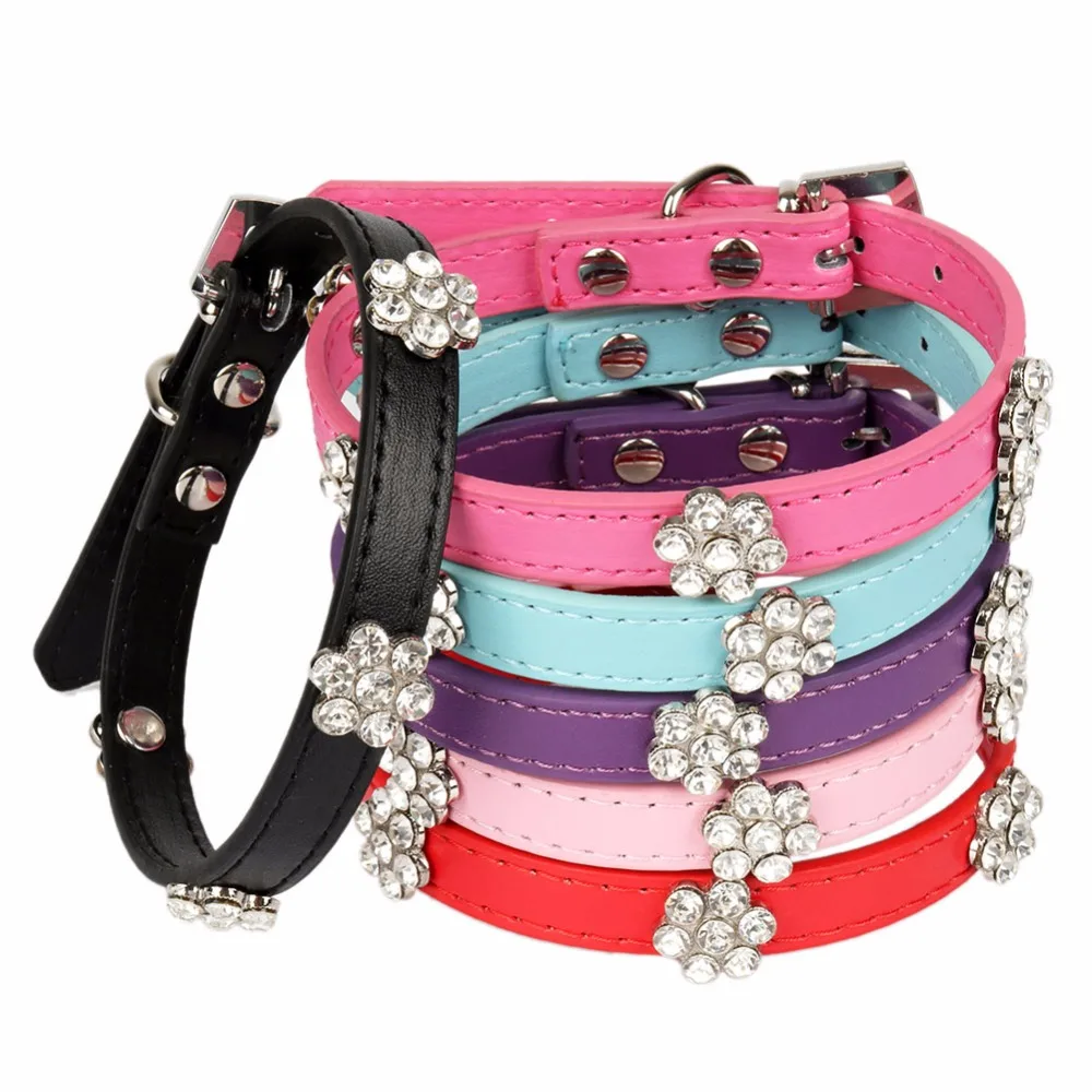 Small Cats Pet Product Collars Dogs Rhinestone Animals Accessories For