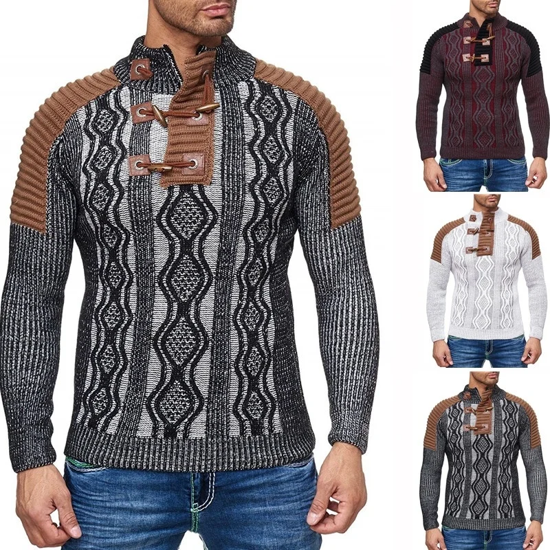 

ZOGAA Turtle Neck Sweater Men Long Sleeve Knitted Pullovers 2019 Autumn Winter Soft Warm Basic Man Sweaters Streetwear Clothes