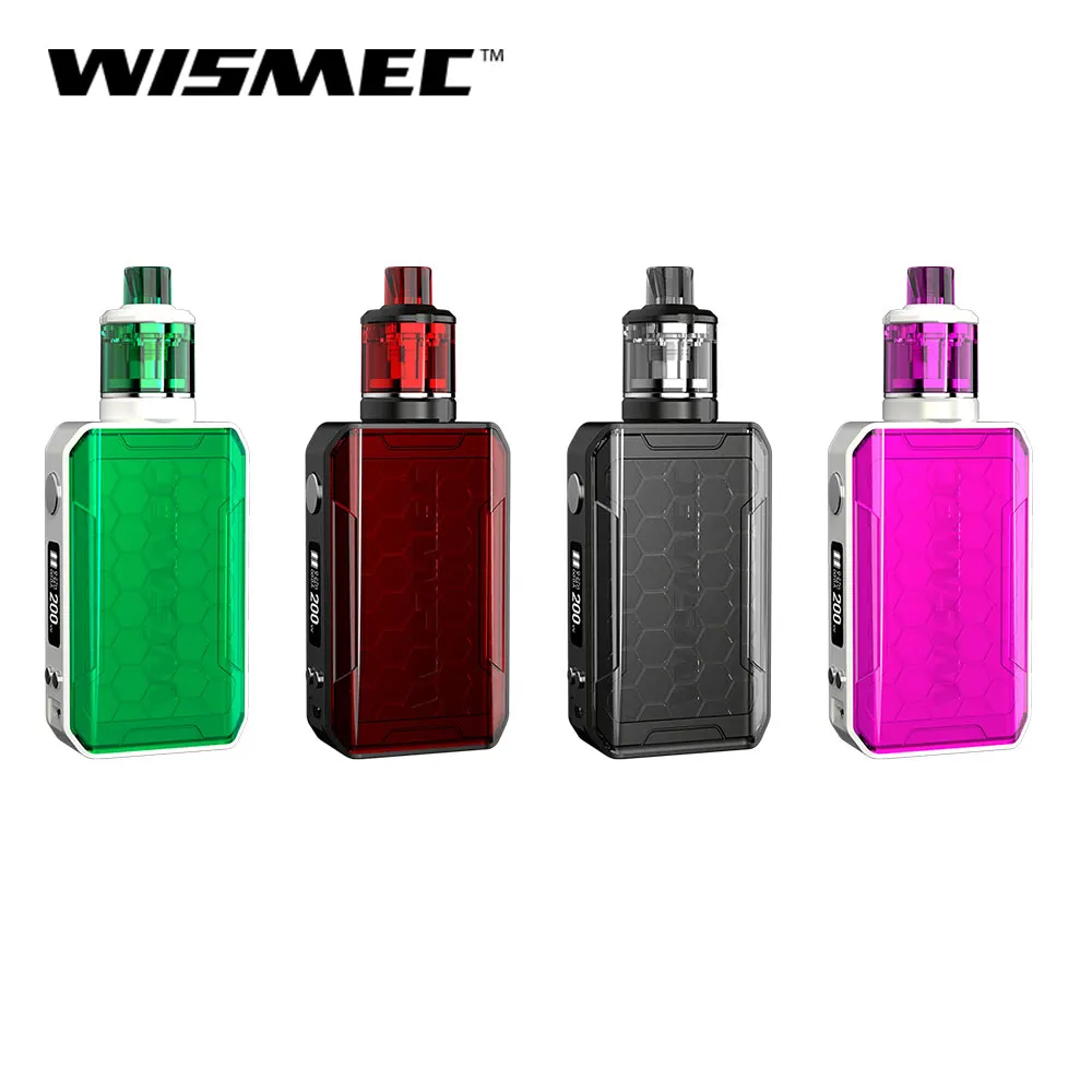 Original WISMEC SINUOUS V200 Kit with Amor NSE Tank 200W WS04 MTL1.3 ohm/WS-M 0.27ohm Coil head 3ml E-Cigarette kit