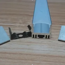 2000 мм X 17 мм X 15 мм Высокое качество приостановлено светодиодная полоса с прозрачной или молочной крышкой для светодиодной ленты s украшения