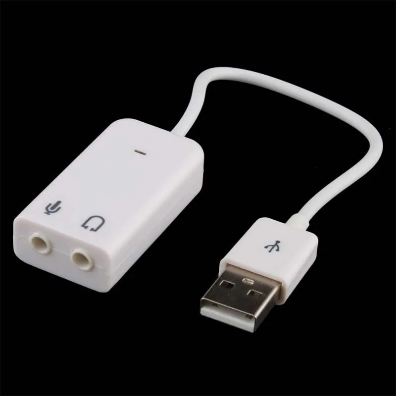 10 قطعة USB2.0 الصوت كارت الصوت كابل محول 3D الظاهري 7.1CH Win7 8 لينكس ماك OS