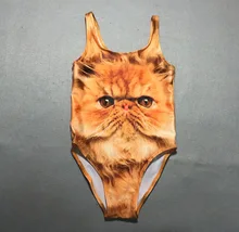 2016 Kitty skirt swimsuit girls kids swim suit Maillot new models with Briefs Bottom, Pink, Juniors Girl Size