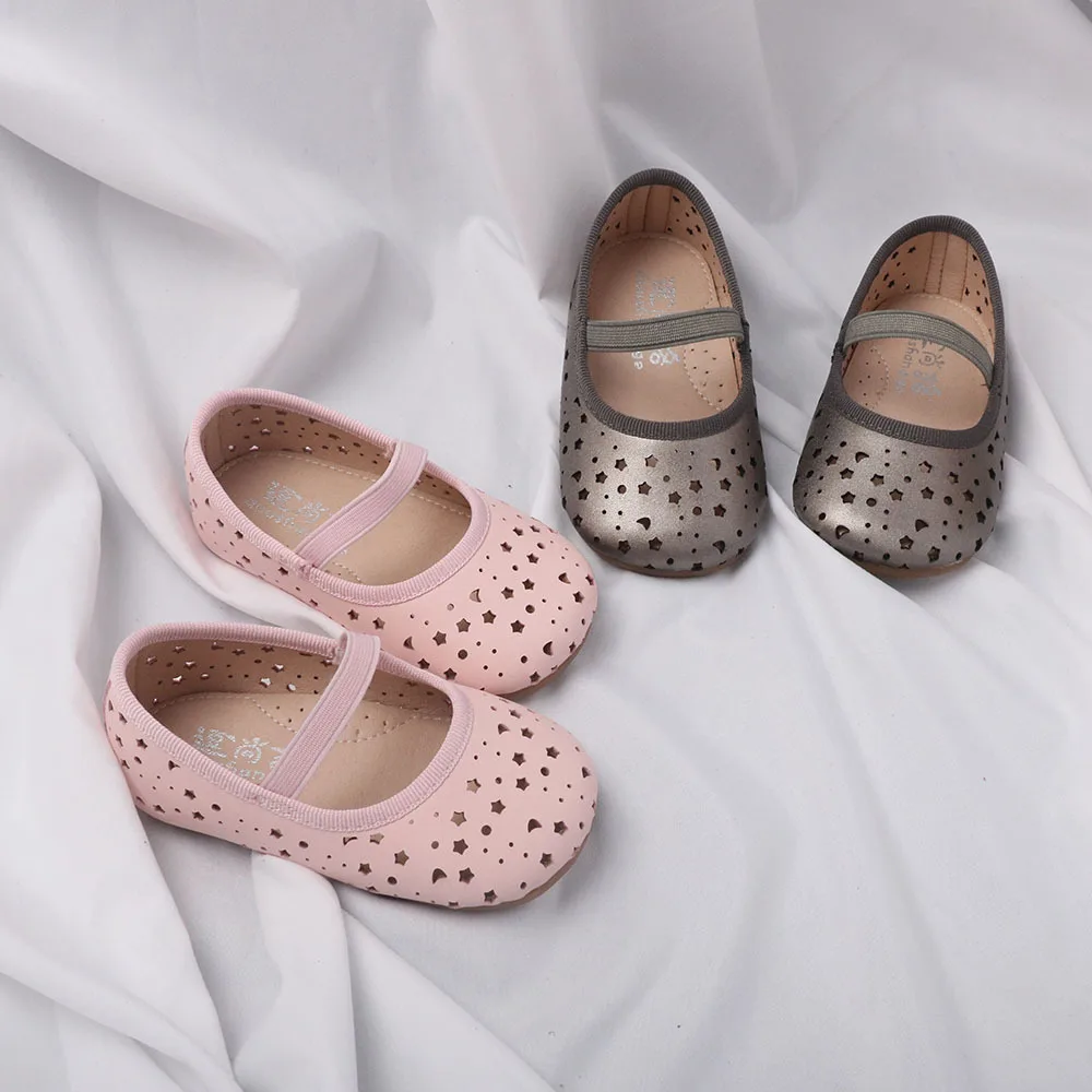 

2019 New Spring Children Shoes Girls Elastic Band Kids Girls Shoes Princess Girls Sandals Leather Toddler Girl Shoes For Wedding