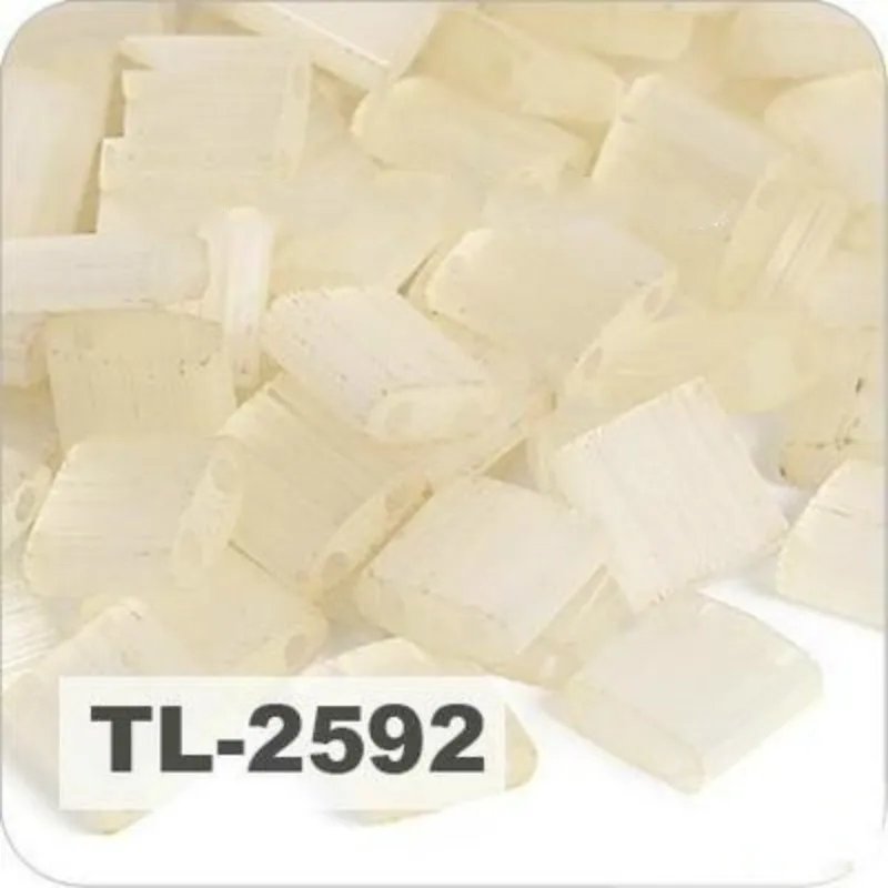 TL-2592 Taidian Two Hole Tila Beads for Beads Weaving Jewelry Projects 5x5x1.9mm 515gramslot