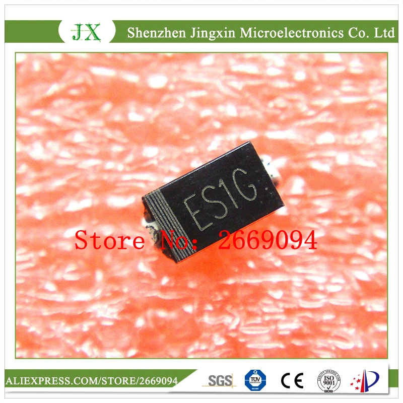 SF16 ES1G SMA DO 214AC 1A 400V 100 шт./лот сверхбыстрое восстановление выпрямитель данные