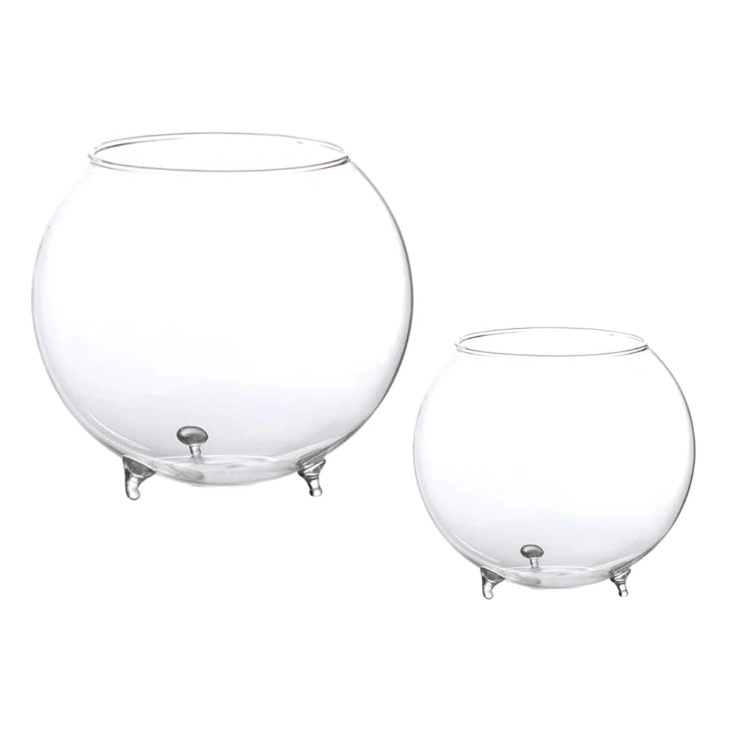 Clear Ball Glass Vase Bottle Terrarium Containers DIY Table Flowers Vase Transparent Wedding Garden Decor Flower Hydroponic Vase