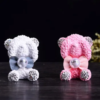 

Car Air Freshener Diamond Blinking Cute Bear Car Interior Decoration Air Conditioning Outlet Perfume Clip Fragrance Ornaments