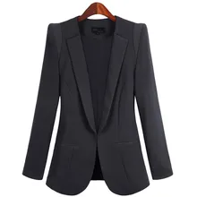 Blazer Feminino OL Temperament Plus Size 5XL Spring font b Jackets b font Women s Blazers