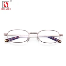 Женские мужские очки для чтения сплав полная металлическая оправа смола линзы очки для пресбиопии с диоптрием+ 1,00 до+ 4,00 с чехлом