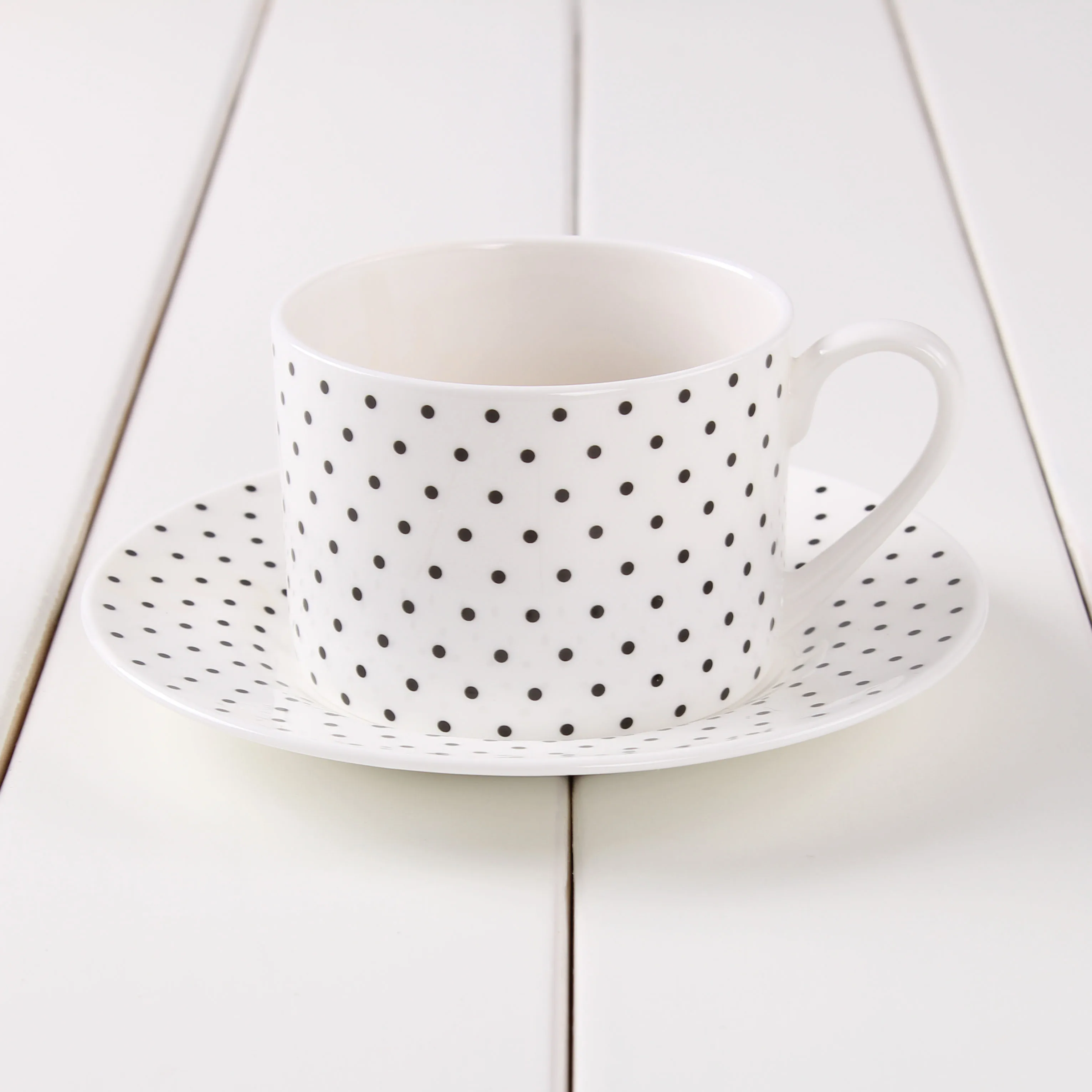 Скандинавском стиле procelain кофейные кружки индивидуальные чашки и кружки с блюдцем черный и белый креативный знак посуда для напитков - Цвет: 6