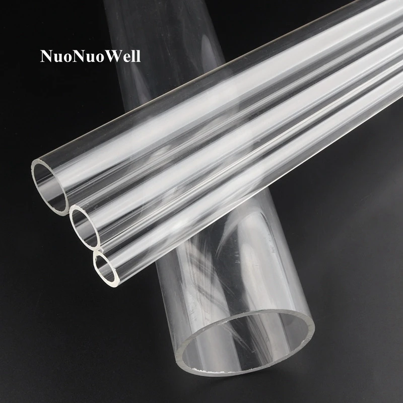 2pcs Od.1690mm Transparent Acrylic Pipe Aquarium Tank Plexiglass Pipe