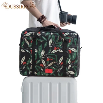 

High capacity fashion travel luggage case storage bag folding portable Waterproof finishing clothes trolley bag travel organizer