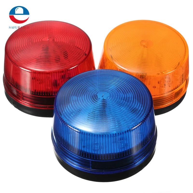 

High Quality Waterproof 12V 120mA Safely Security Alarm Strobe Signal Safety Warning Blue Red Orange Flashing LED Light