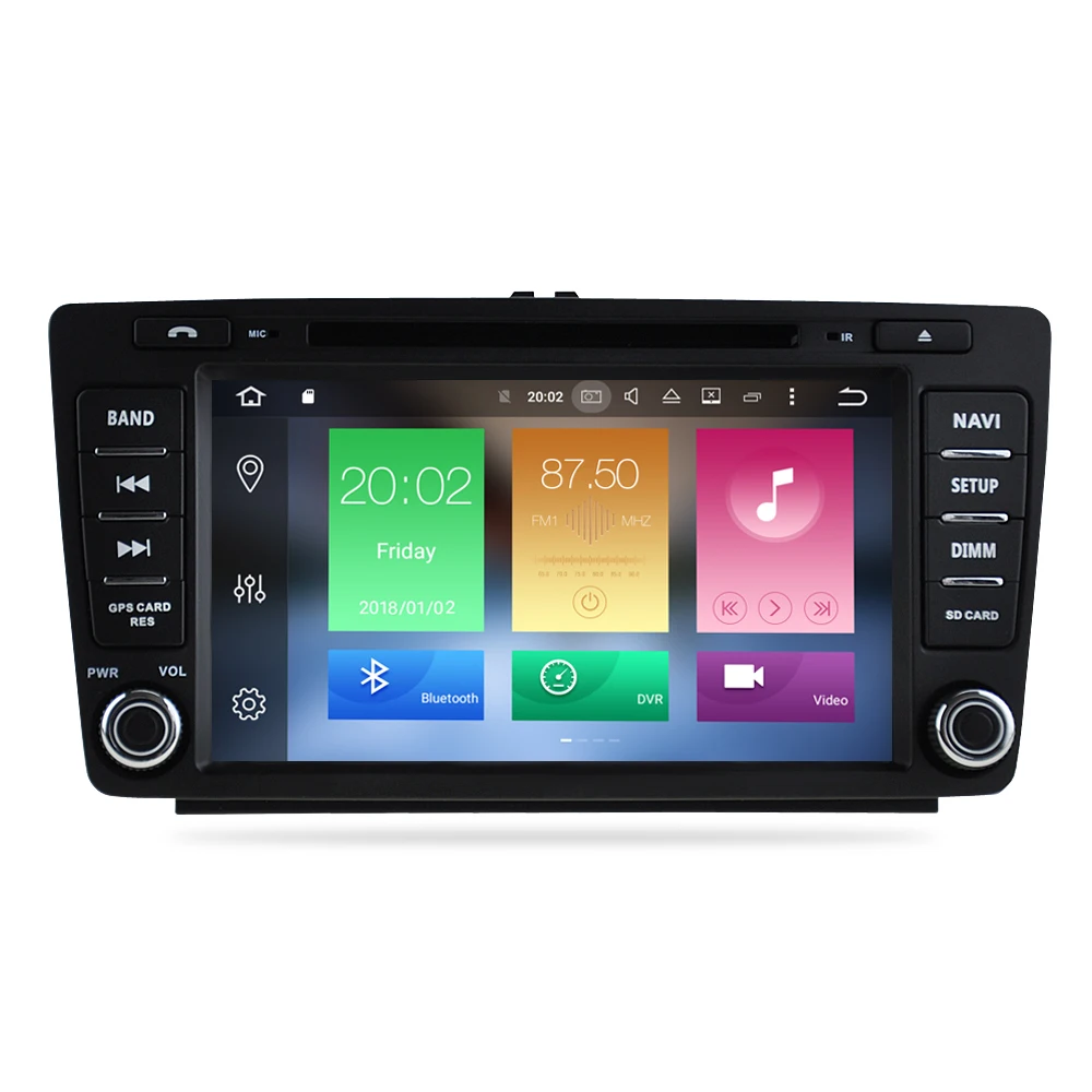 Excellent Android 9.0 car GPS Radio Stereo Player For Skoda Octavia A5/Octavia 2 DVD Navigation WIFI Bluetooth Stereo Video Multimedia 11