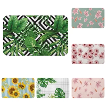 

Maple Leaf Tropical Plant Sunflower Cool Mat Bath Carpet Decorative Anti-Slip Mats Room Car Floor Bar Rugs Door Home Decor Gift