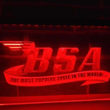 LG209-BSA мотоциклы цикл светодиодный неоновый свет вывеска домашний декор ремесла