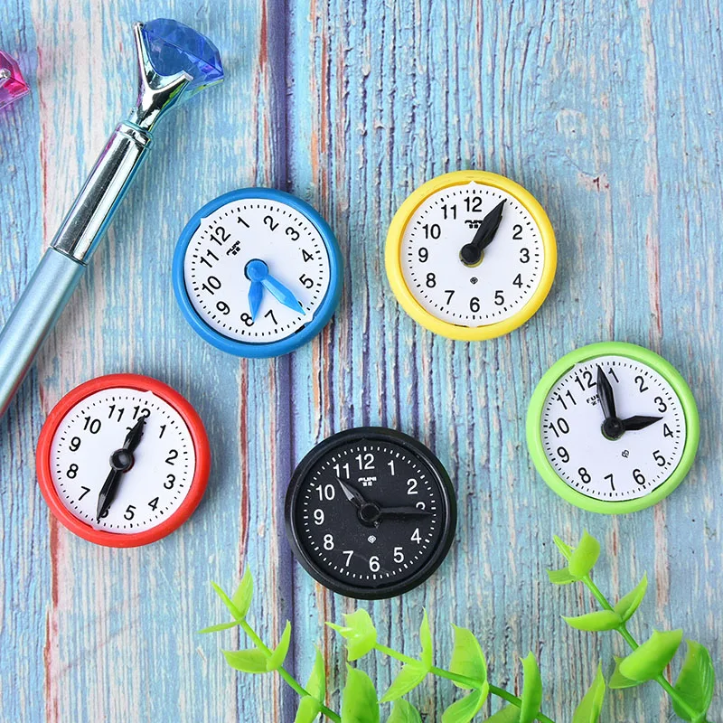 

5Pcs/lot Hand Appropriated Clock Shaped Fridge Magnet Teaching Whiteboard Home Decortion Message Board Magnetic Sticker