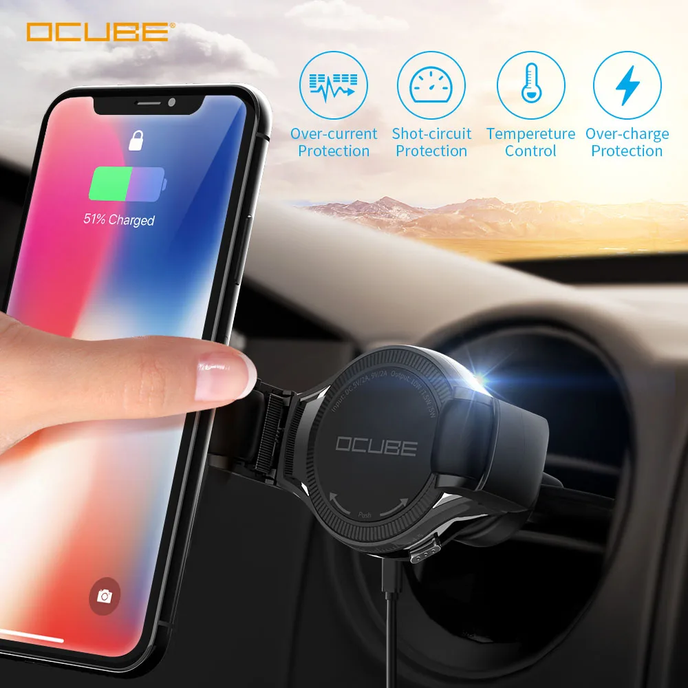 Wireless Charger Car Holder Mount Stand Car Charger Holder