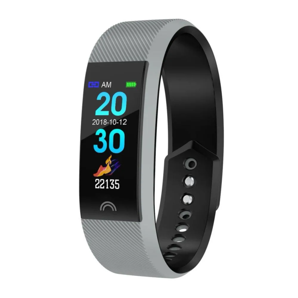 

Color Screen Smart Bracelet Heart Rate Blood Pressure Monitoring Multi-Sports Mode Waterproof Wristband for Android IOS
