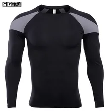 Для мужчин тренажерный зал топы Рашгард Лонгсливы для бега Для мужчин футболка обтягивающие с длинным рукавом рубашки футболка для бега Фитнес Спортивная рубашка с короткими рукавами, Большие размеры
