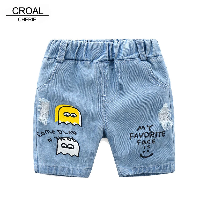 

CROAL CHERIE 80-130cm Fashion Infant Baby Boy Jeans Shorts Summer Toddler Denim Shorts Casual Elastic Waist Pants For Kids