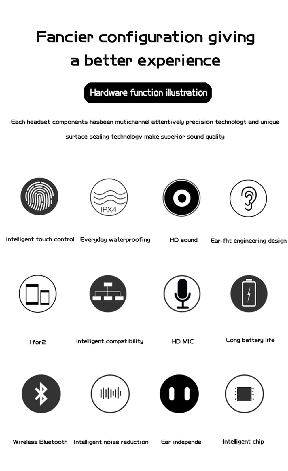 TWS Bluetooth Wireless  Headphone Earphones  Headset 8_03