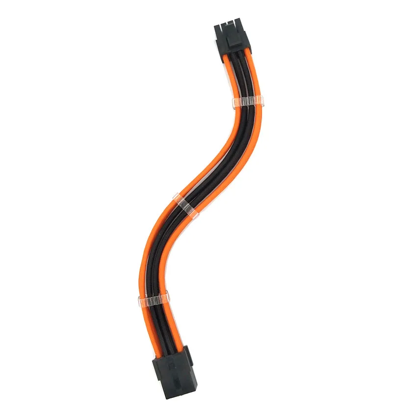 PCI-E 8Pin Black_Orange_Extension Cable