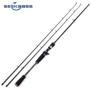

SeekBass SK602 M/MH 1.8M 2 Tips 7-20g/10-25g Lure Weight Carbon Fiber Carp Bait Casting Lure Bass Pike Fishing Rod