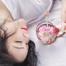 Цветной ароматизированный чай сок термостойкая цветочная розетка кофейная чашка для любимого человека костюм Круглые гравировальные очки Vaso Copo подарок Креативный