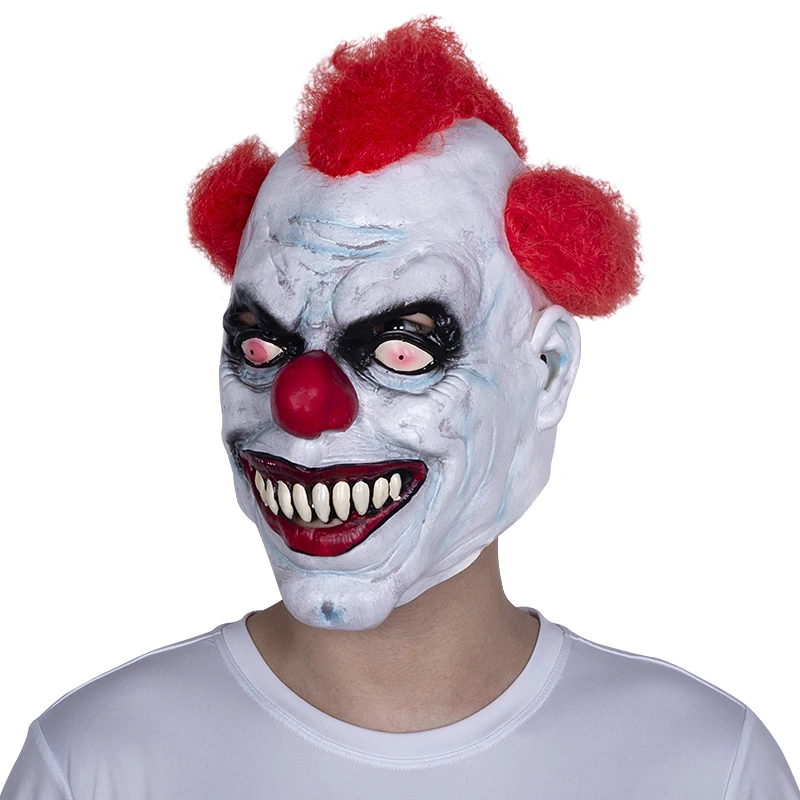 Страшная маска Ужас Хэллоуин маска для рождественской вечеринки бар Танец Реквизит латексная страшная маска