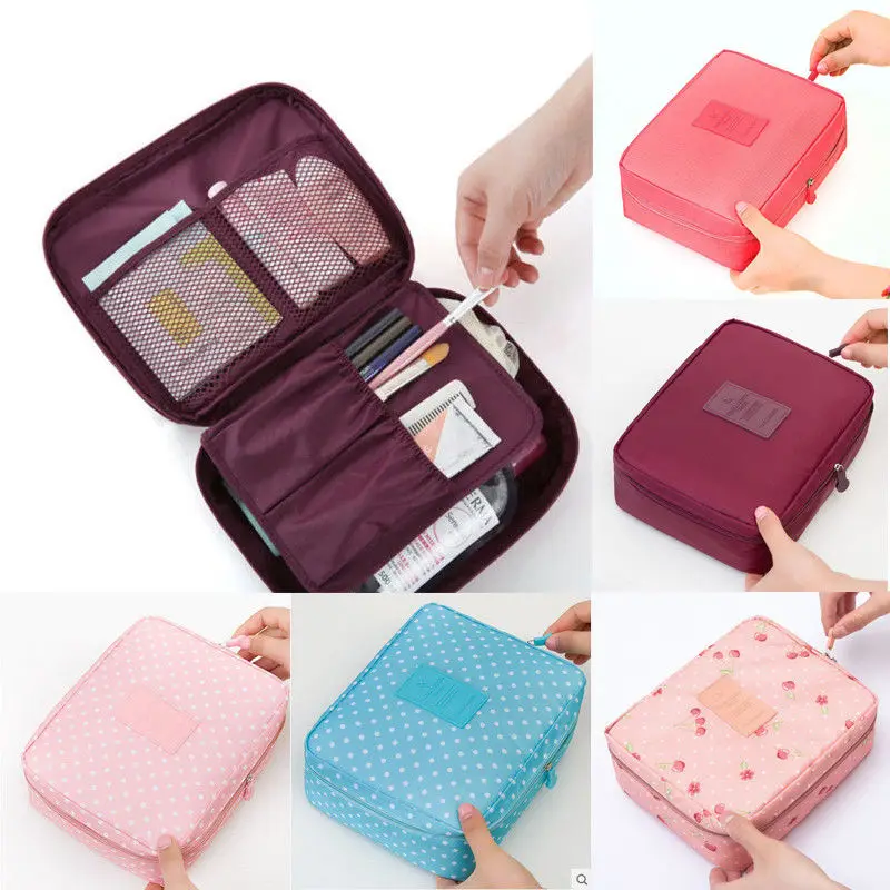 

1Pcs Multifunction Makeup Case Foldable Bags Pouch Women Travel Organizer Cosmetic Bag Toiletry Make Up Bag Case Container