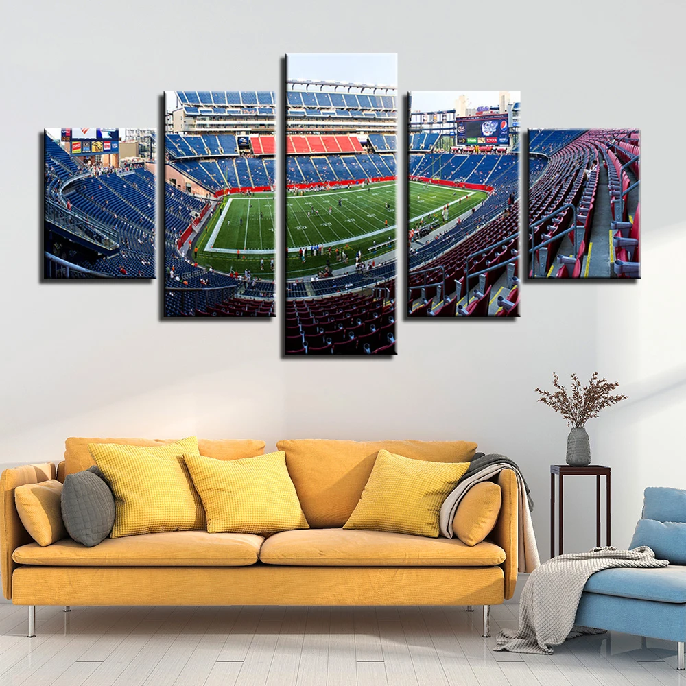 Popular Wall Art Frame Canvas Sports Posters Hd Prints 5 Pieces