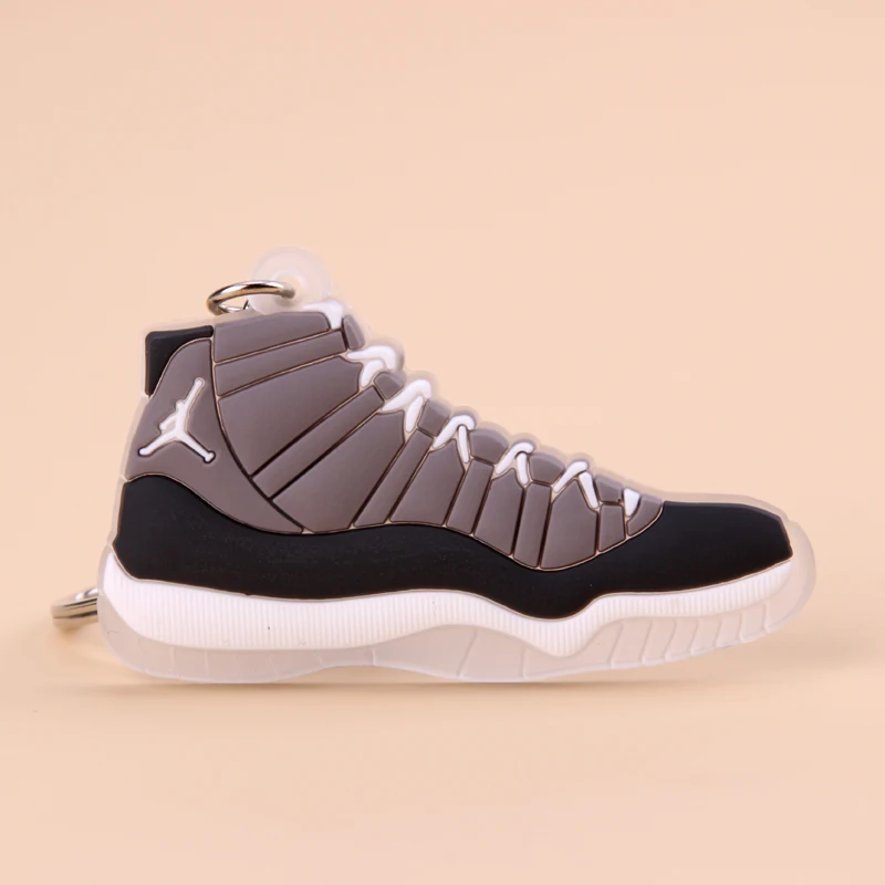 Мини Jordan 11 брелок обуви Для мужчин Wome/дети c логотипом отличный подарок для баскетбола брелок-кроссовок для ключей ключ держатель porte Clef