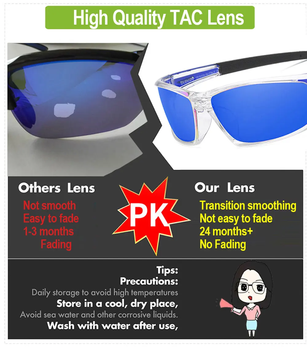 Ультралегкие поляризованные солнцезащитные очки с оправой из поликарбоната HD, очки для рыбалки, велосипедные очки для мужчин и женщин, спортивные, для пешего туризма, бега, гольфа