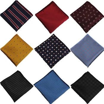 

Fashion Silk Polka Dot Striped Bow Ties For Men Skinny Slim Polyester Neck Ties Business Pocket Square Chest Towel Handkerchief