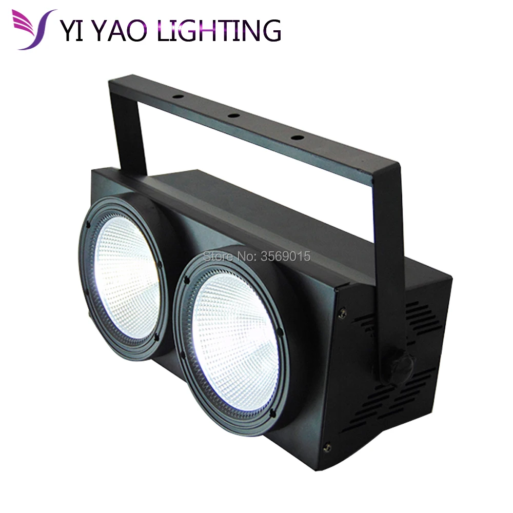 

Hot sale 2pc 100w COB LED PAR DMX 512 control warm white led stage light