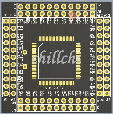 Vct6 STM32F103VET6/STM32F407VET6 Минимальные системные платы основной плате передачи доска пространство доска