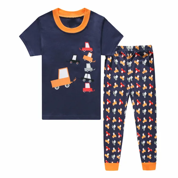 H.kong baby children's sleepwear kids cartoon clothing set boys pajamas
