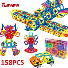 TUMAMA 158 PCS Mini Magnetic Blocks Enlighten Education Letter Building Blocks Number font b Toys b