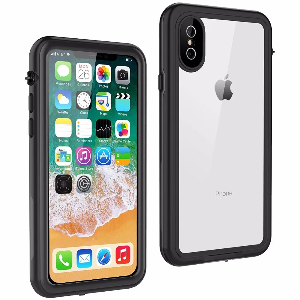 For iPhone X Waterproof case life water Shock Dirt Snow Proof