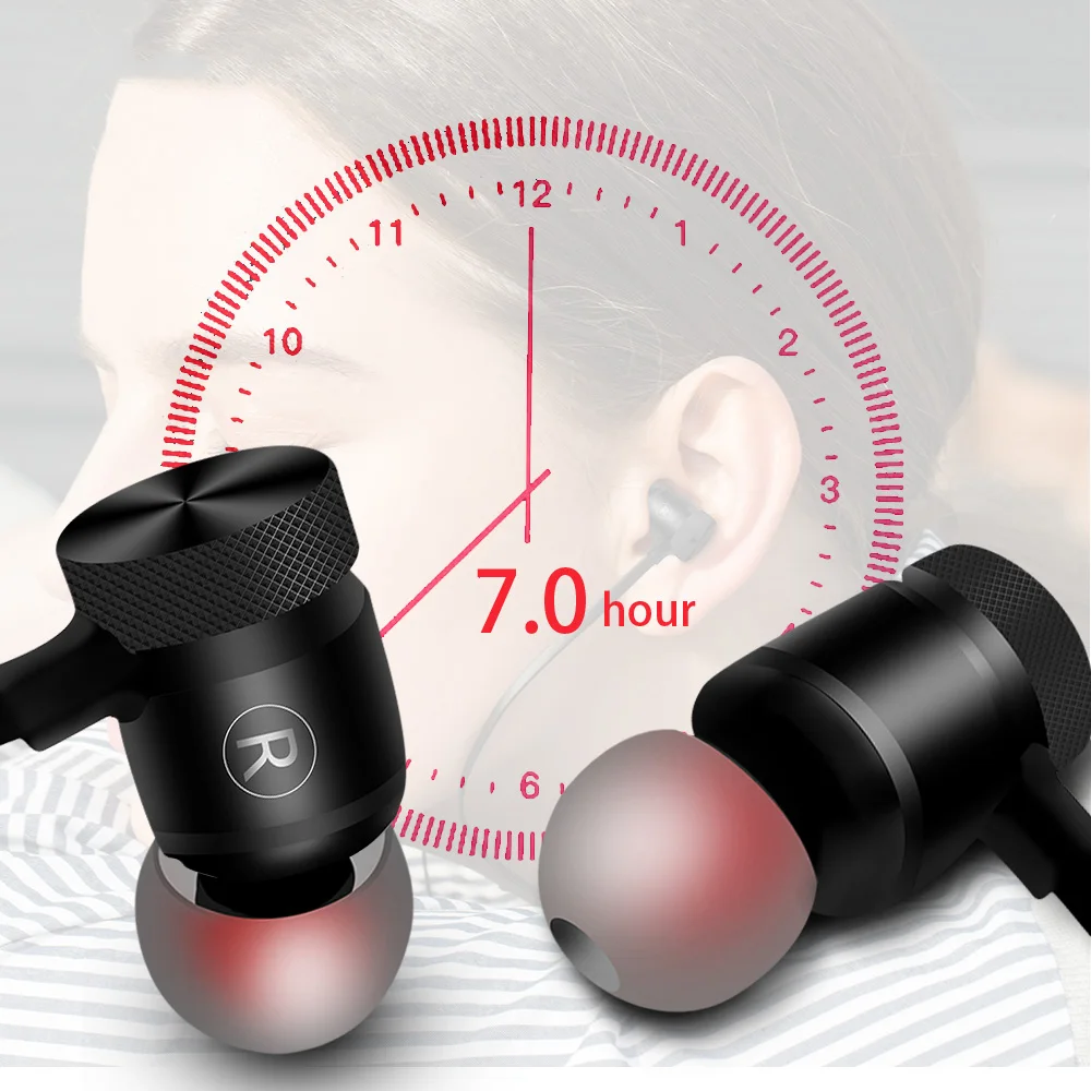 

Wireless Bluetooth headphone bluetooth Magnetic Earphone Sports Waterproof headset with microphone for phone xiaomi