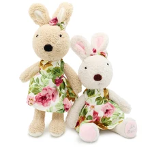 Conejitas de Peluche con Vestido Estampado