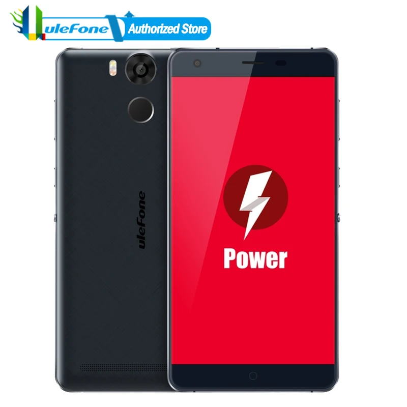 Ulefone Мощность 4 г 6050 мАч OTG отпечатков пальцев 5.5 &quotFHD Смартфон Android 6.0 Octa core MT6753