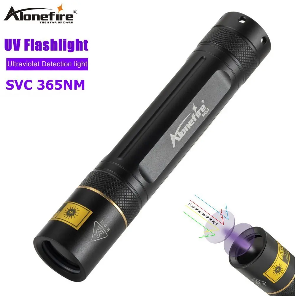 AloneFire SV003 Светодиодный УФ фонарик 18650 scorpion Ультрафиолетовый детектор денег для домашних животных пятна для охоты маркер Checker|Фонарики и осветительные приборы|   | АлиЭкспресс