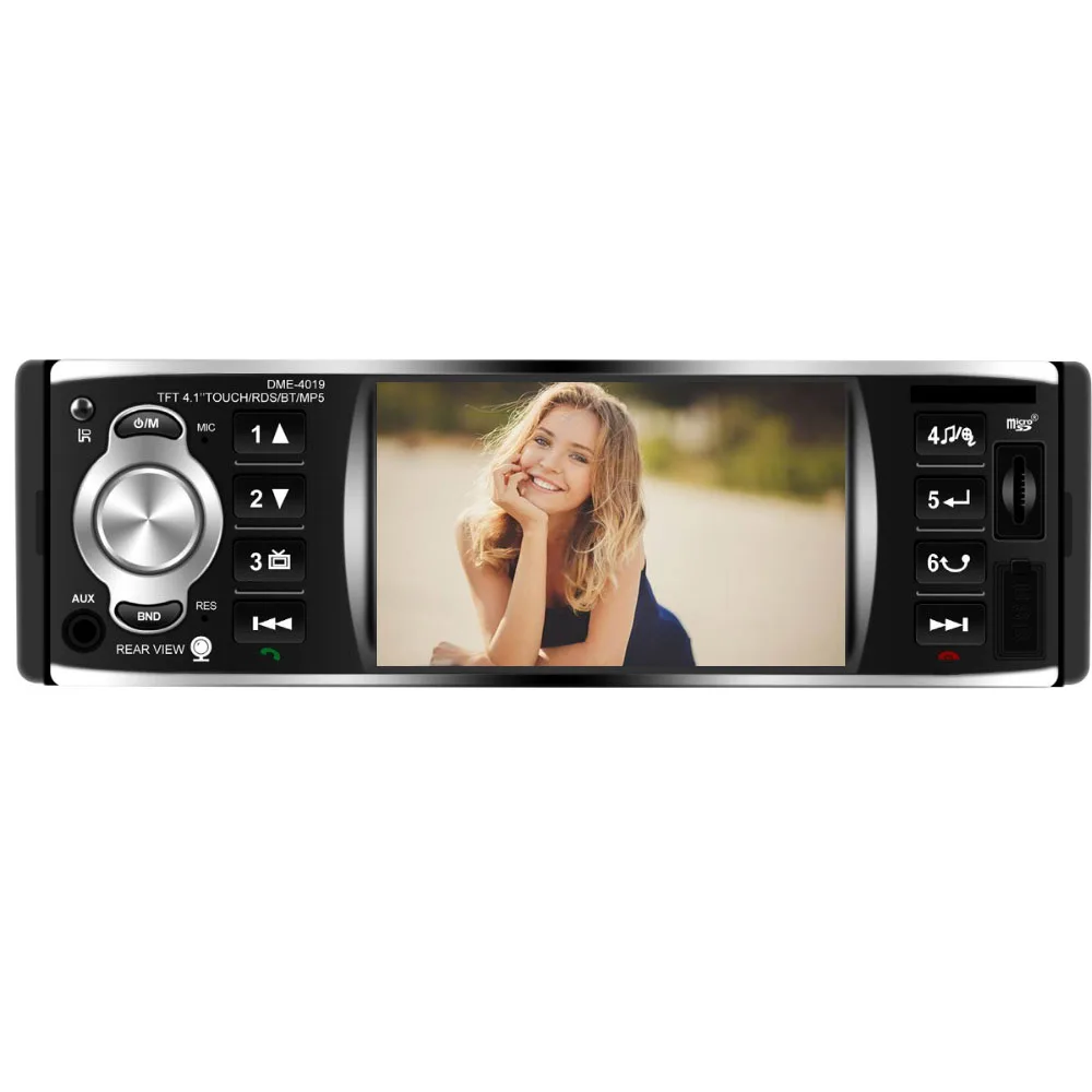 

4 Inch Autoradio 1 Din Touch Screen Car Radio Mirror Link RDS MP5 Player Support Steering Wheel Control Rear View Camera Radio