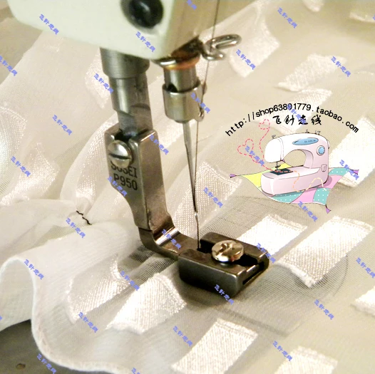 4PCS Industrial sewing machine flat car pleating presser foot P950