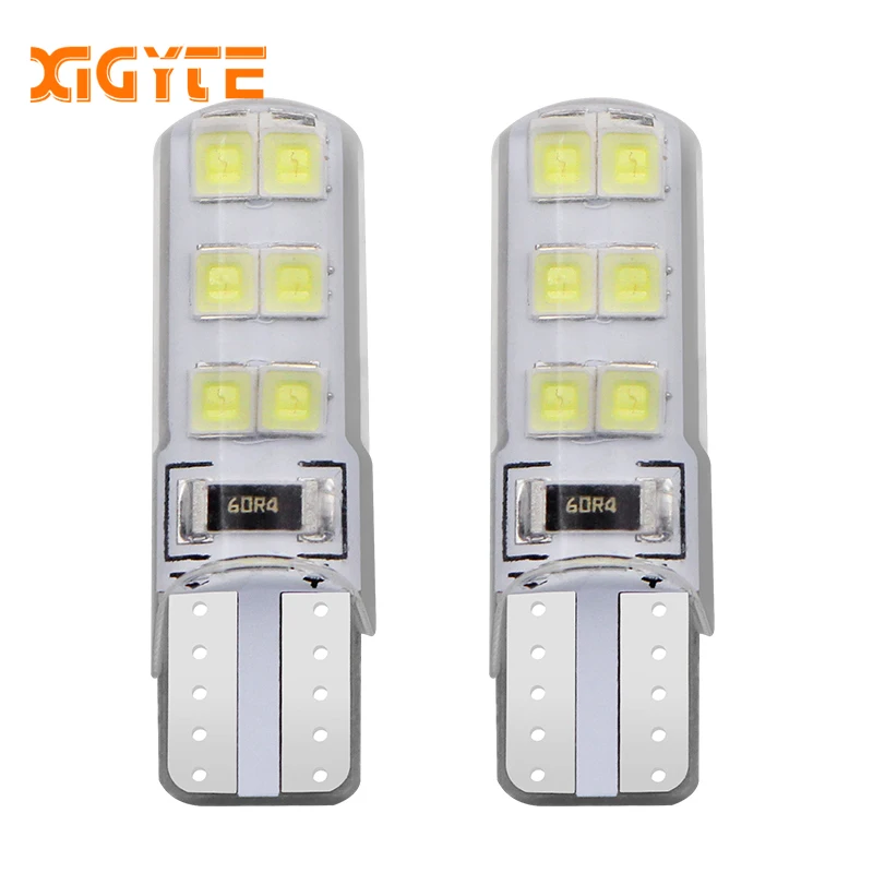 XIGYTE 2 шт. стайлинга автомобилей авто светодиодный T10 Canbus 194 W5W 12 SMD 2835 Светодиодный